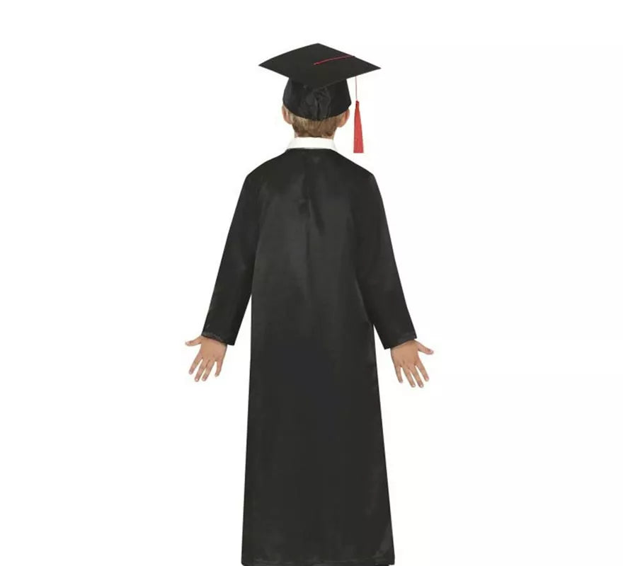 Translation missing: de.Disfraz de Graduado rojo y negro para niños y adolescentes