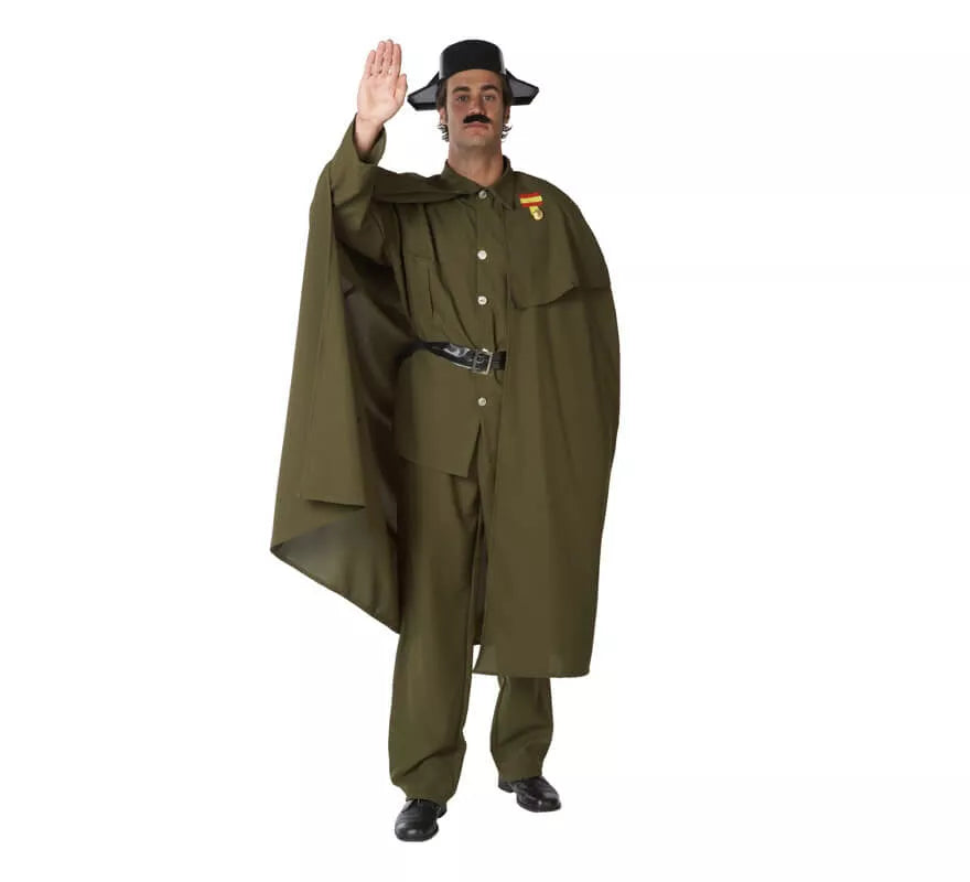 Translation missing: de.Disfraz de Guardia Civil con Capa para hombre
