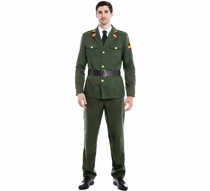 Translation missing: de.Disfraz de Guardia Civil Verde para hombre