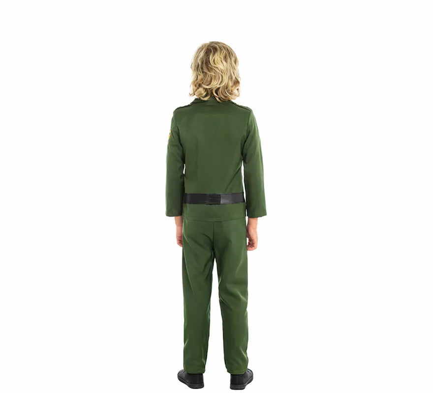 Translation missing: de.Disfraz de Guardia Civil Verde para niño