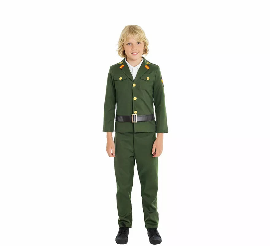 Translation missing: de.Disfraz de Guardia Civil Verde para niño