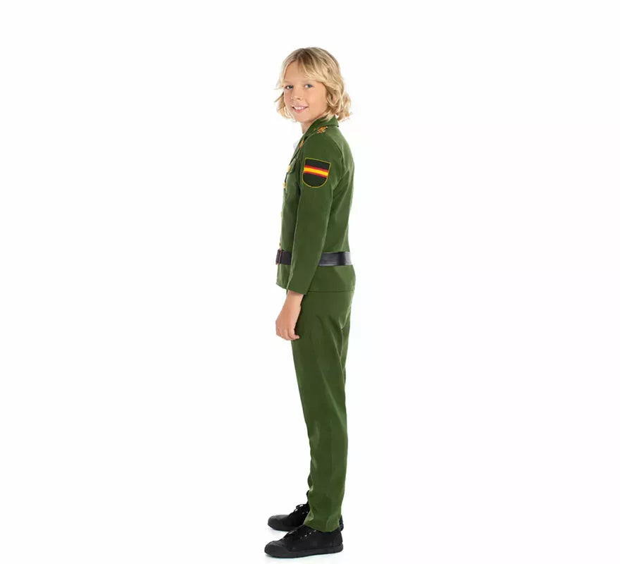 Translation missing: de.Disfraz de Guardia Civil Verde para niño