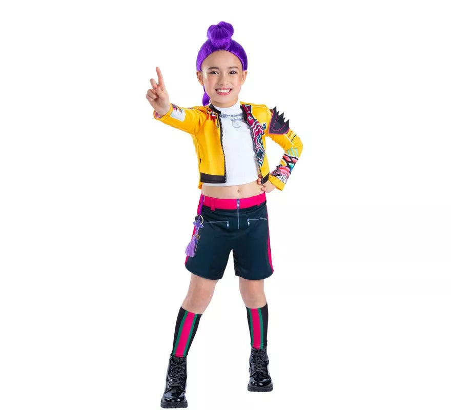 Translation missing: de.Disfraz de Guerrera K-Pop Rumi Classic para niña