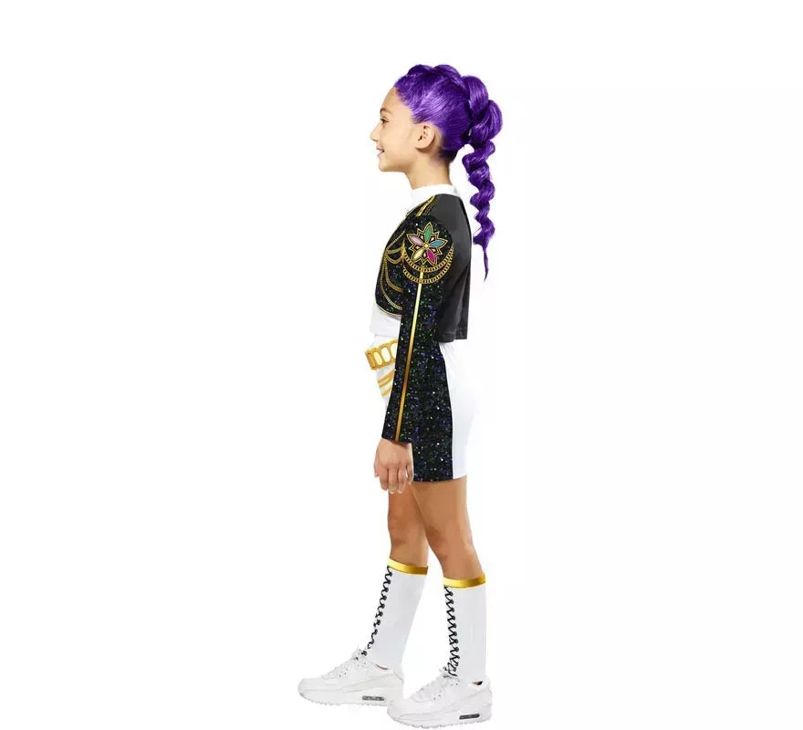Translation missing: de.Disfraz de Guerrera K-Pop Rumi Golden para niña