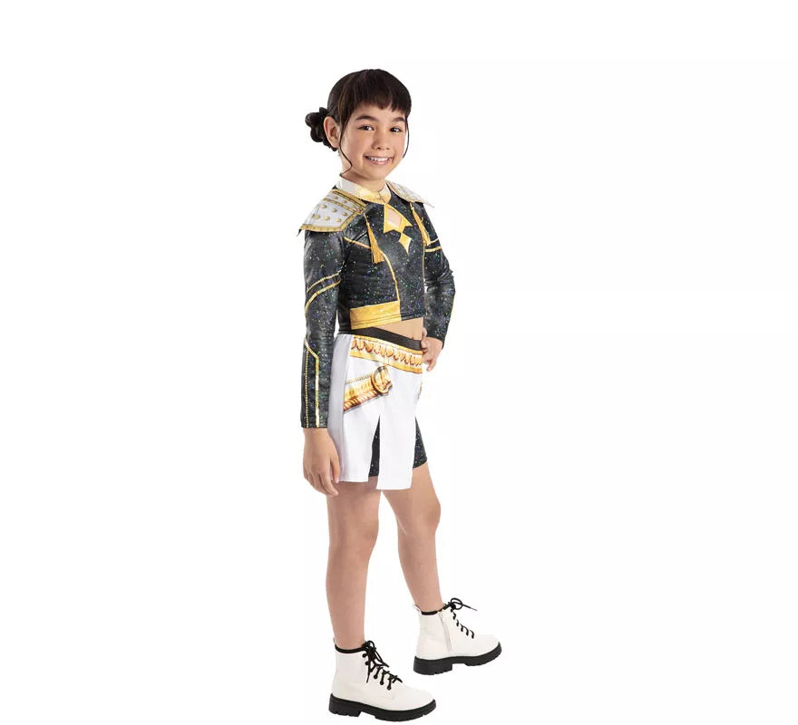 Translation missing: de.Disfraz de Guerrera K-Pop Zoey Golden para niña
