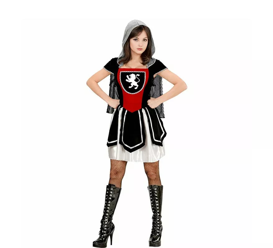 Translation missing: de.Disfraz de Guerrera Real vestido con capucha para mujer