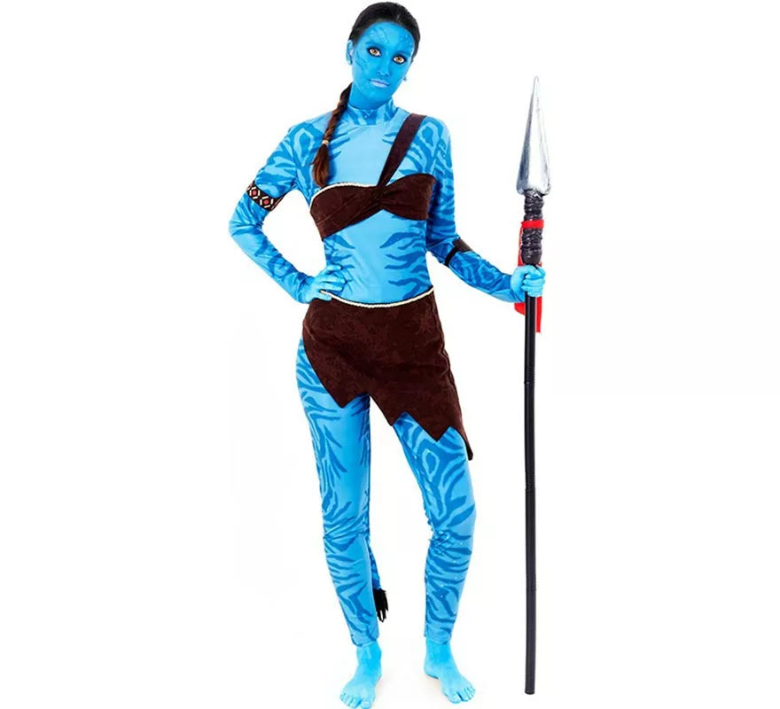 Translation missing: de.Disfraz de Guerrera Tribal azul para mujer