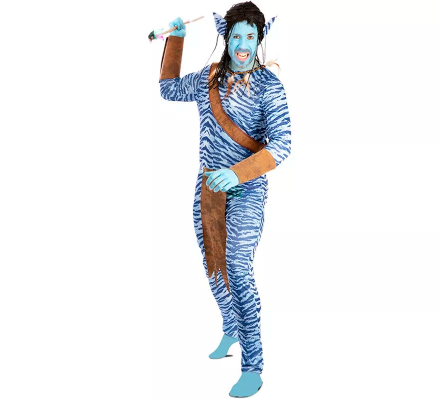 Translation missing: de.Disfraz de Guerrero Azul para hombre