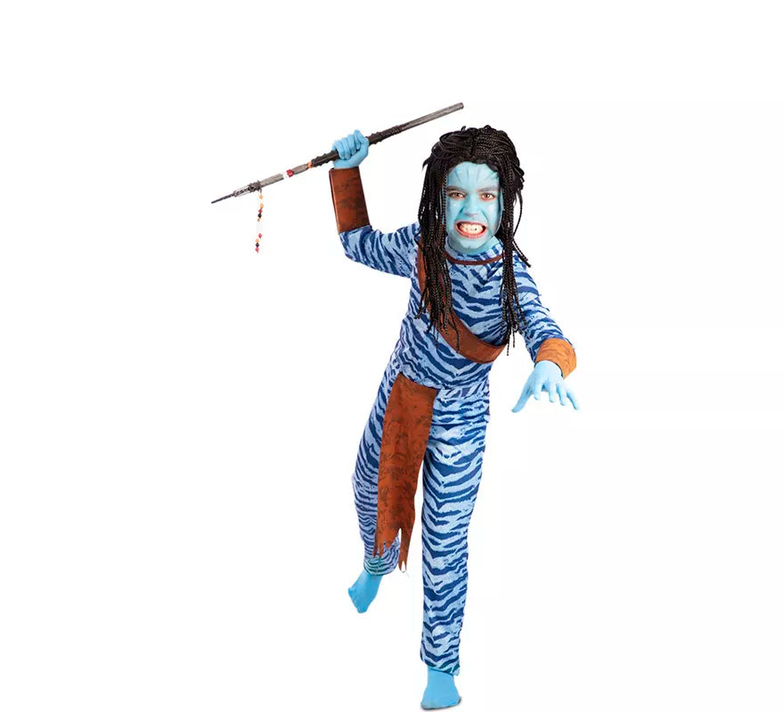 Disfraz de Guerrero azul para niño