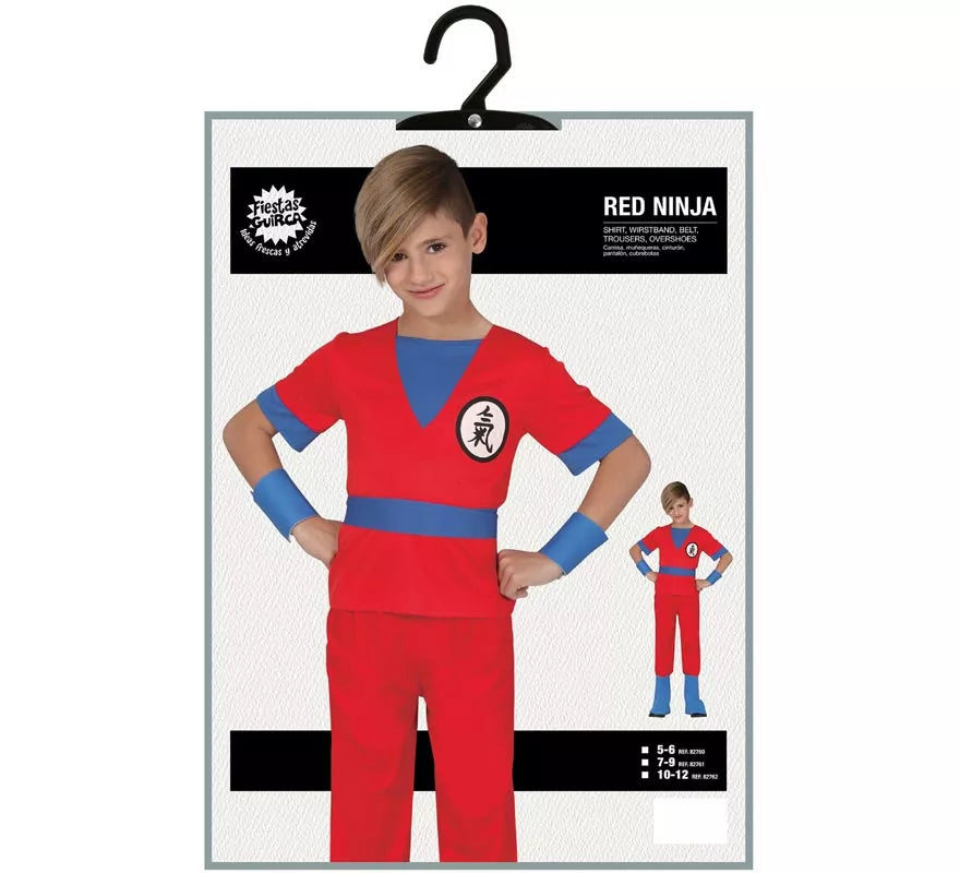 Translation missing: de.Disfraz de guerrero espacial rojo para niños