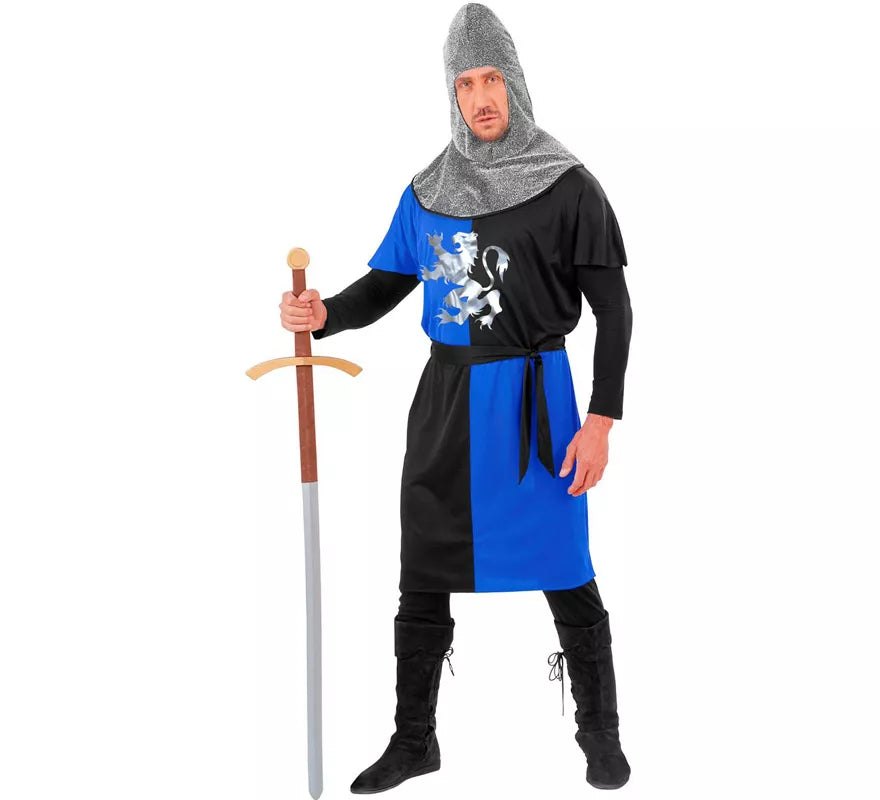Disfraz de Guerrero Medieval Azul para hombre