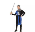 Disfraz de Guerrero Medieval Azul para niño