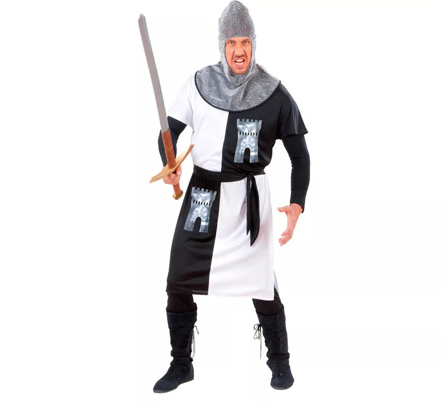 Translation missing: de.Disfraz de Guerrero Medieval Blanco para hombre