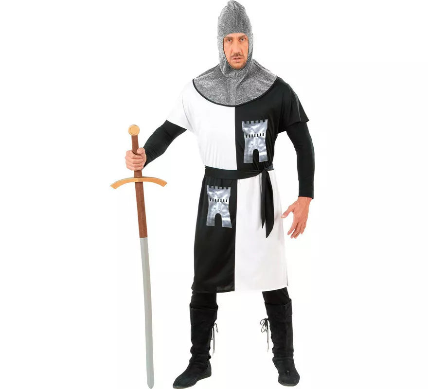 Translation missing: de.Disfraz de Guerrero Medieval Blanco para hombre