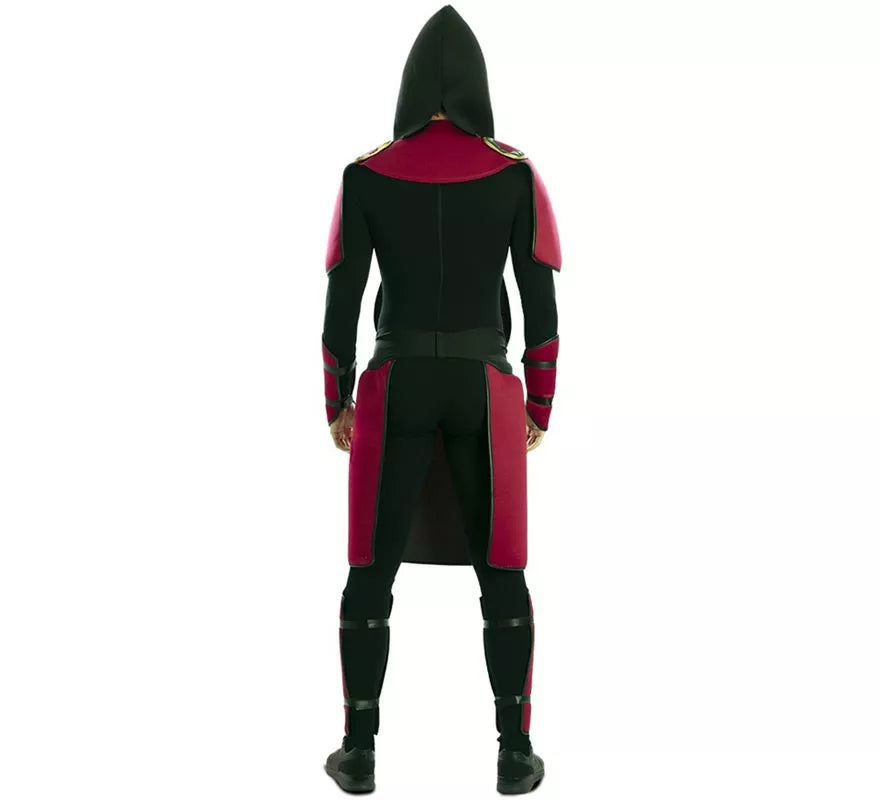 Translation missing: de.Disfraz de Guerro Samurái rojo para hombre
