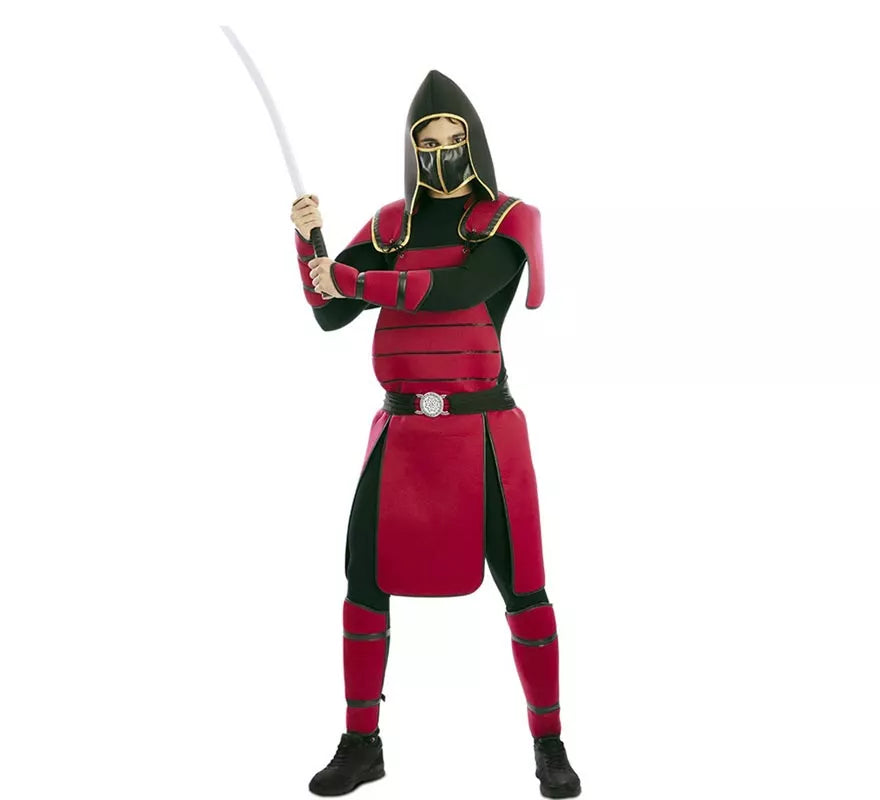 Translation missing: de.Disfraz de Guerro Samurái rojo para hombre