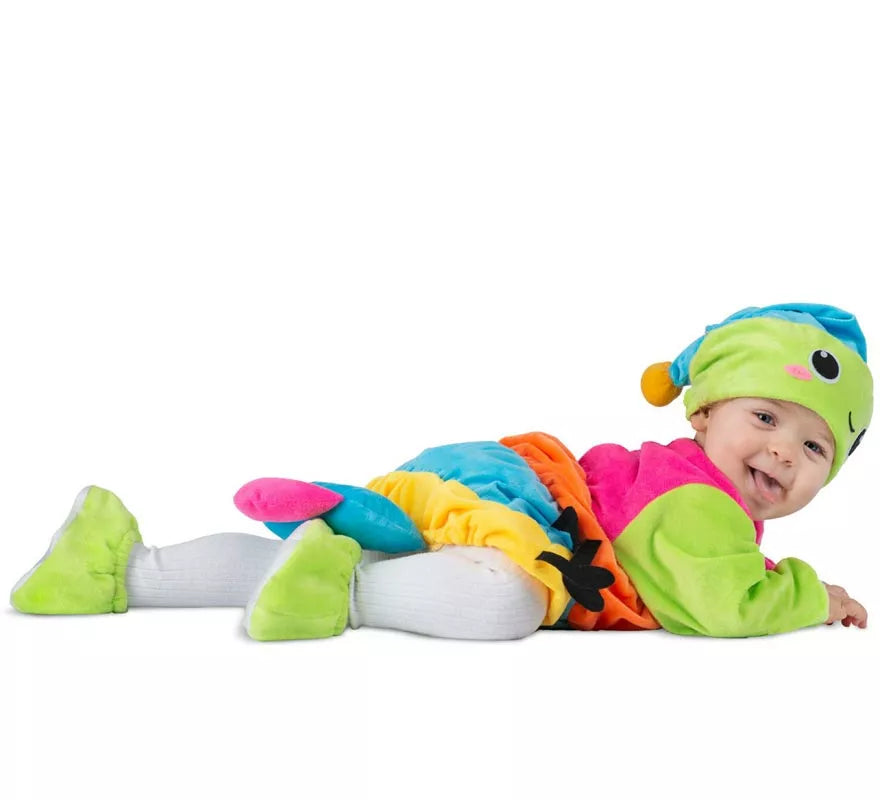 Disfraz de Gusanito con gorro luminoso para bebé y niños