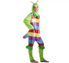 Multicolor Wurm Kostüm für Herren