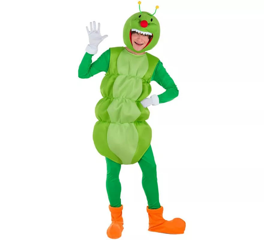 Translation missing: de.Disfraz de Gusano Verde para adultos