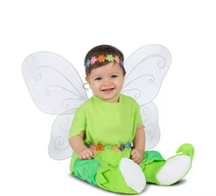 Blumenfeenkostüm mit Flügeln und Kopfschmuck für Babys