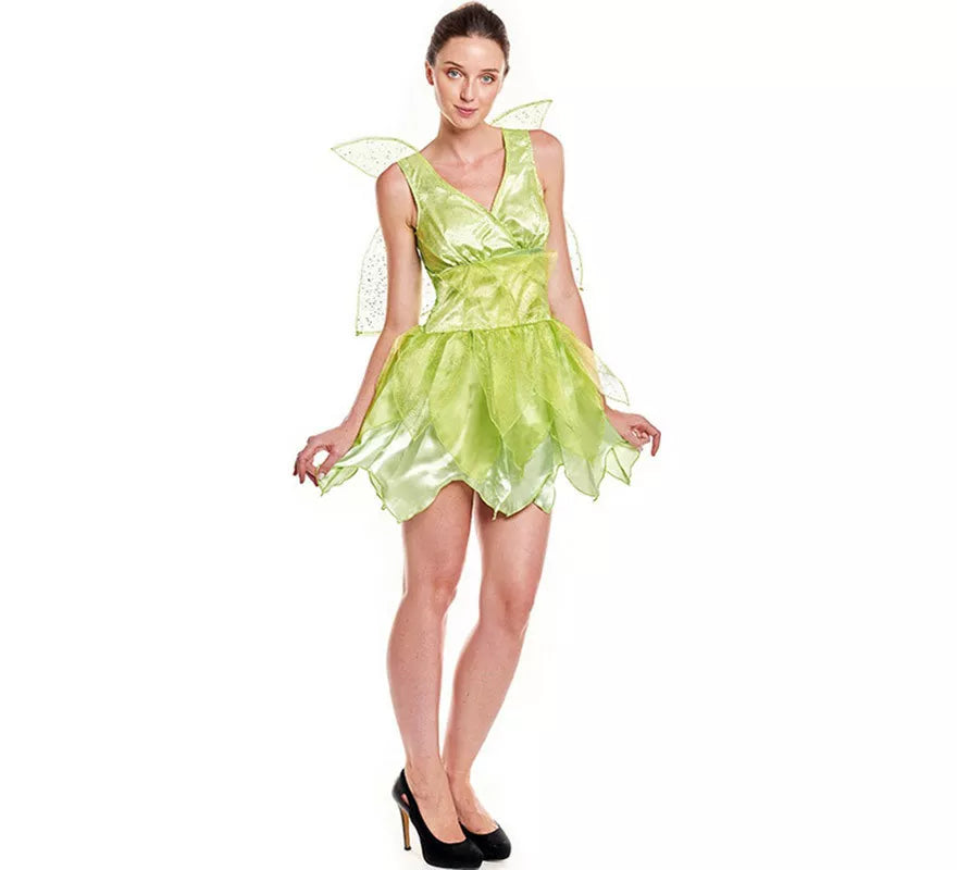 Translation missing: de.Disfraz de Hada Floral Verde para mujer