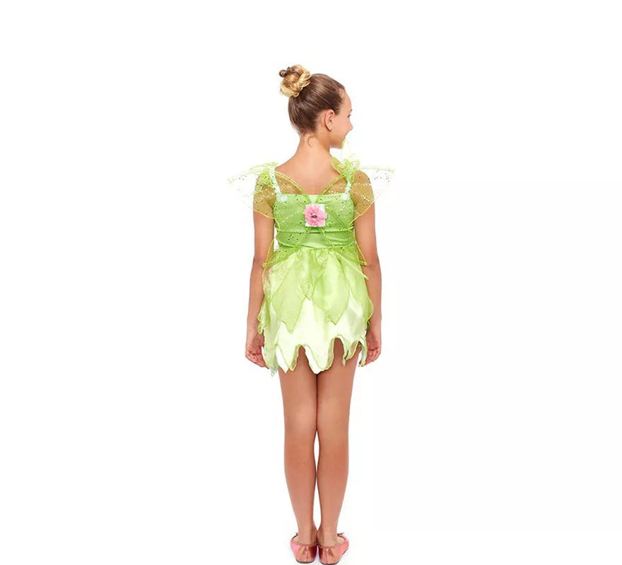 Translation missing: de.Disfraz de Hada Floral Verde para niña