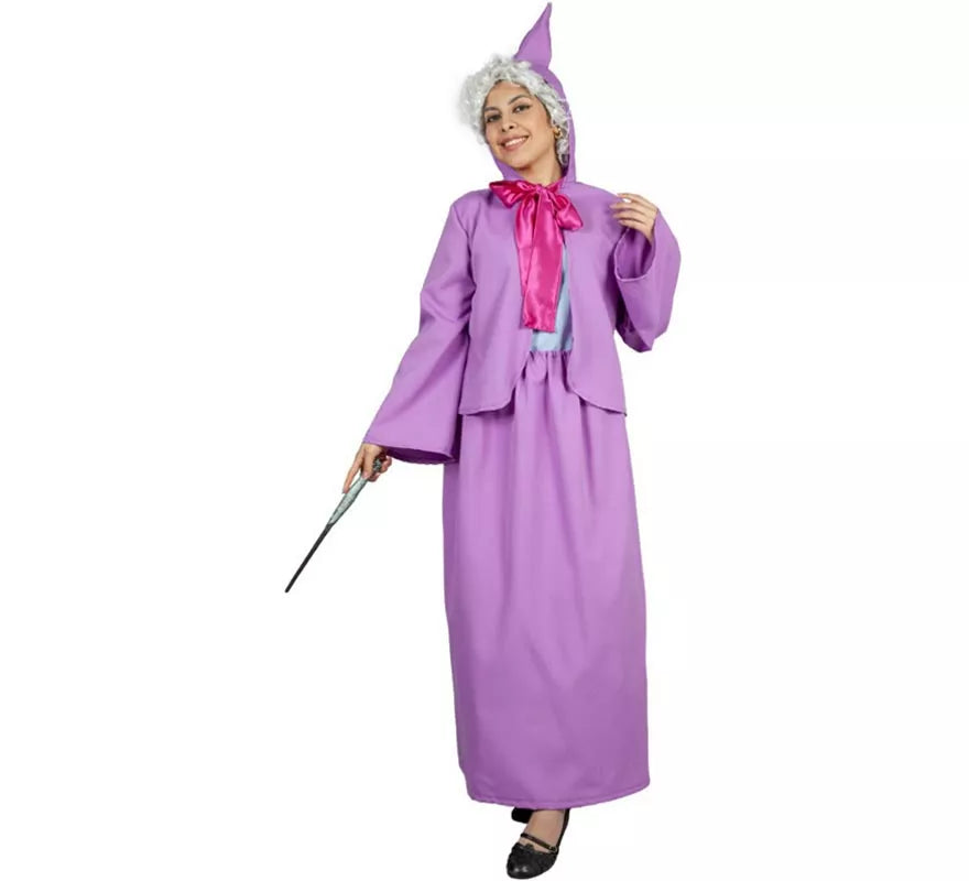 Translation missing: de.Disfraz de Hada Madrina lila de Cenicienta para mujer