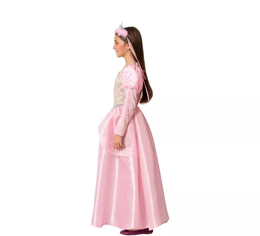 Translation missing: de.Disfraz de Hada Madrina Rosa con Varita para niña