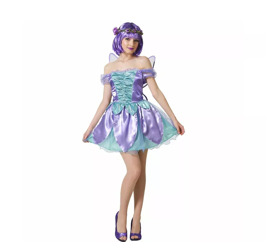 Disfraz de Hada Púrpura para mujer