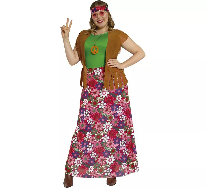 Translation missing: de.Disfraz de Happy Hippie para Mujer
