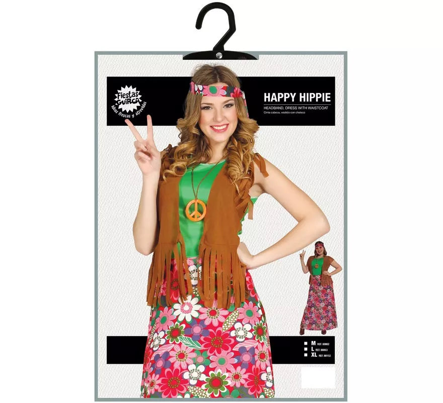 Disfraz de Happy Hippie para Mujer
