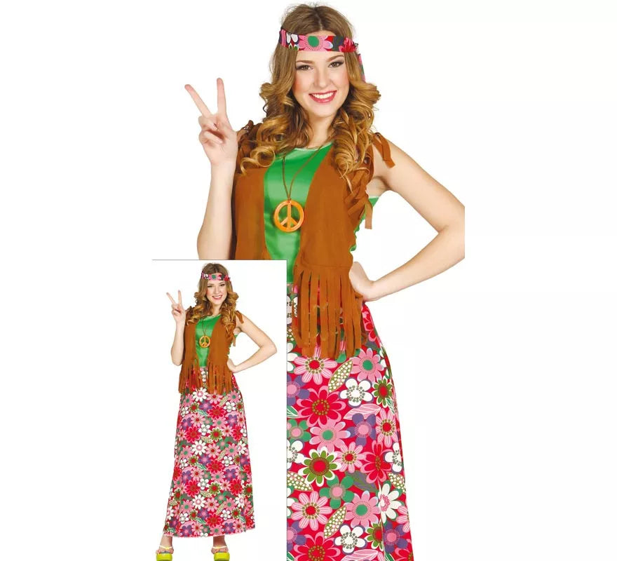 Translation missing: de.Disfraz de Happy Hippie para Mujer