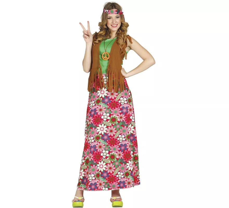 Translation missing: de.Disfraz de Happy Hippie para Mujer