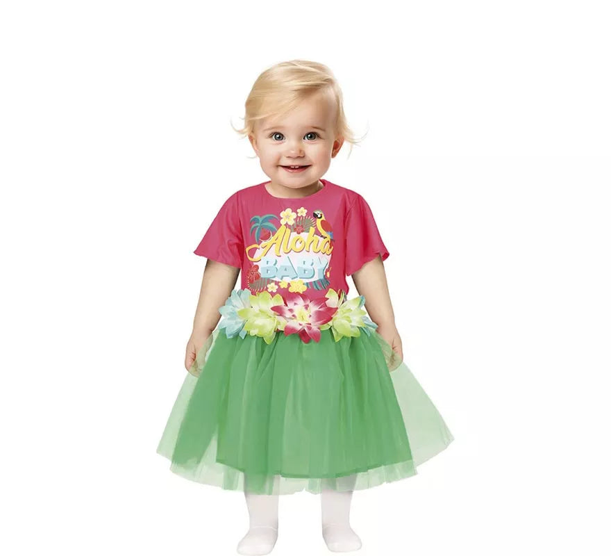 Translation missing: de.Disfraz de Hawaiana Tropical para niña y bebé