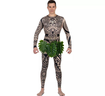 Disfraz de Hawaiano Tatuado Isla Maui para hombre