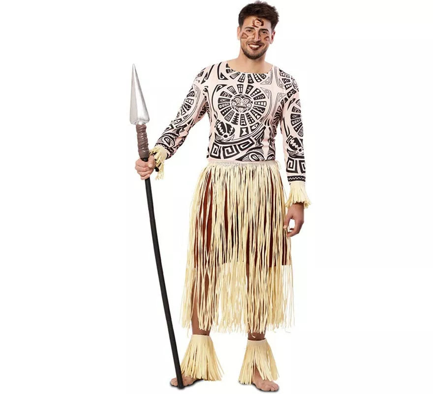 Translation missing: de.Disfraz de Hawaiano Tatuado para hombre