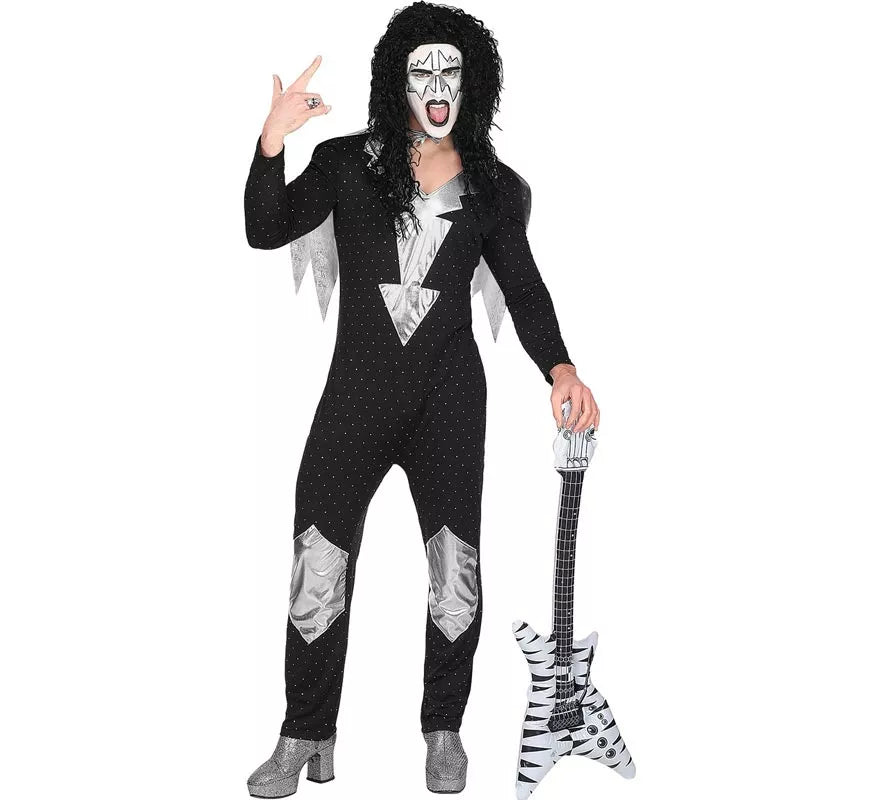 Translation missing: de.Disfraz de Heavy Metal Estrella de Rock famosa para hombre