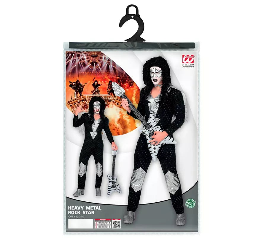 Translation missing: de.Disfraz de Heavy Metal Estrella de Rock famosa para hombre