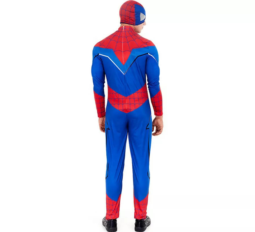 Disfraz de Héroe Arácnido Azul de Cómic para hombre