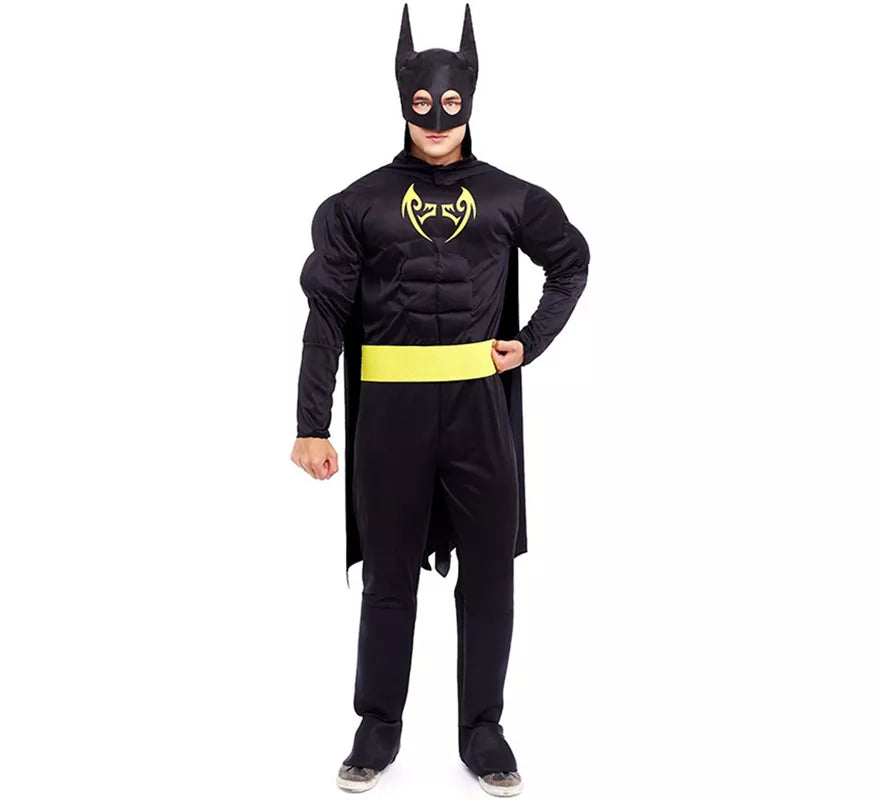 Translation missing: de.Disfraz de Héroe Murciélago negro para hombre