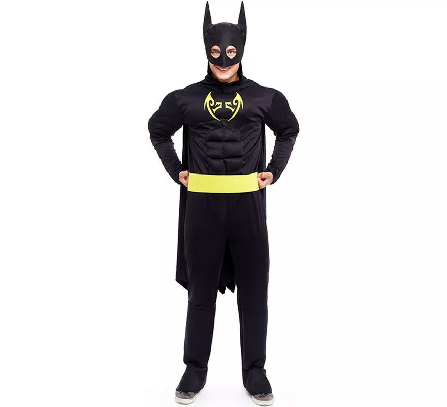 Translation missing: de.Disfraz de Héroe Murciélago negro para hombre