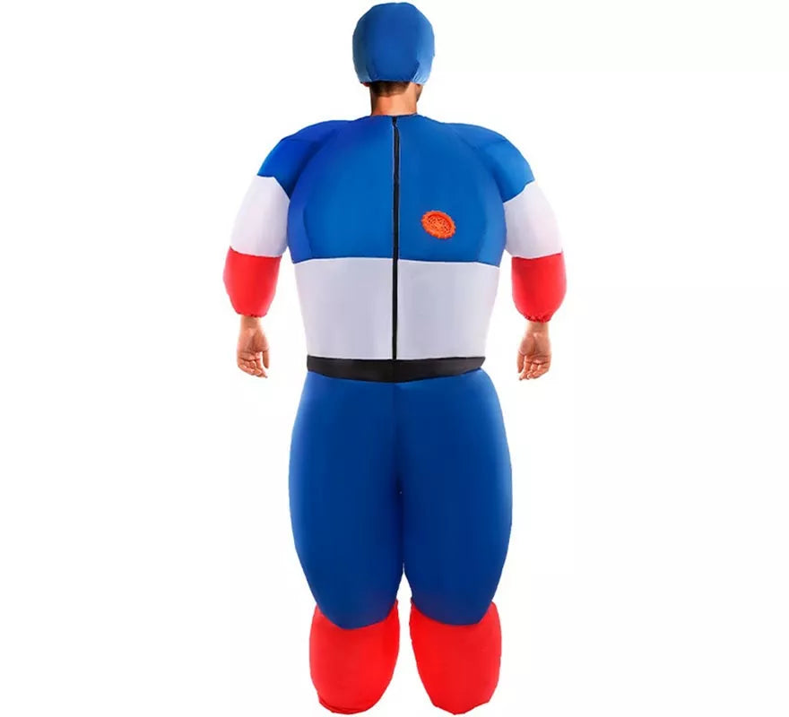 Disfraz de Hinchable Star Héroe Americano para adulto