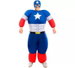 Aufblasbares Star American Hero Kostüm für Erwachsene
