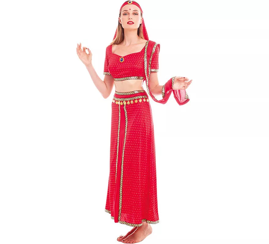 Translation missing: de.Disfraz de Hindú Bollywood Fucsia para mujer