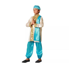 Blaues exotisches Hindu-Kostüm für Jungen