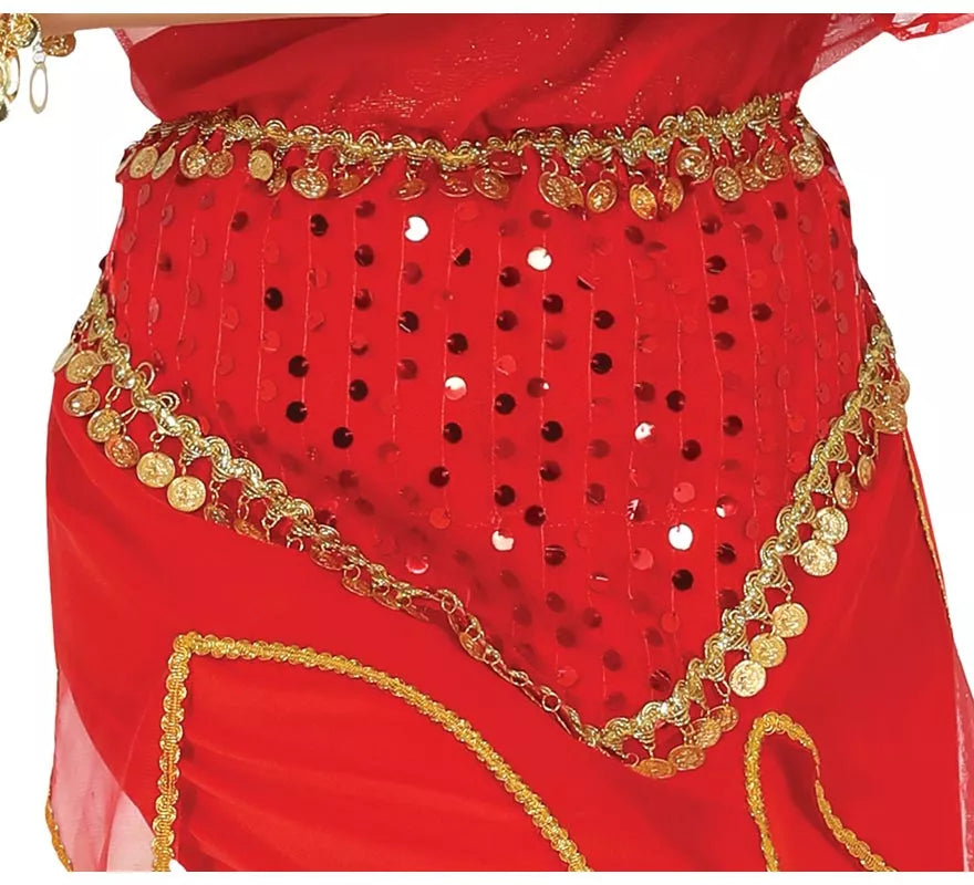 Translation missing: de.Disfraz de Hindú Rojo para mujer