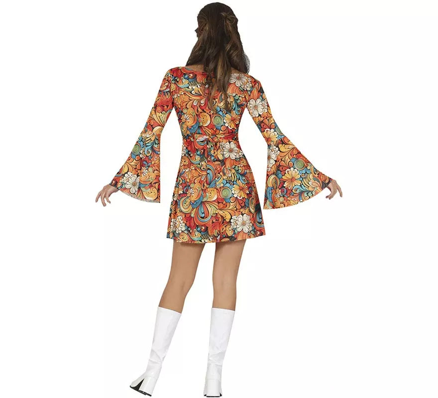 Translation missing: de.Disfraz de Hippie Años 70 floral para mujer