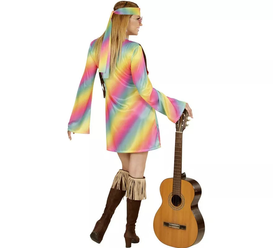 Translation missing: de.Disfraz de Hippie Arcoíris para mujer