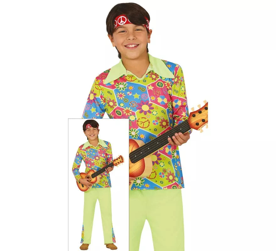 Translation missing: de.Disfraz de Hippie Boy para Niños