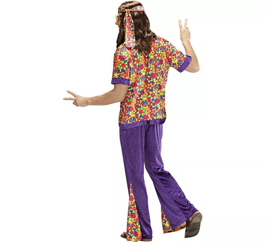Translation missing: de.Disfraz de Hippie Campana de terciopelo para hombre